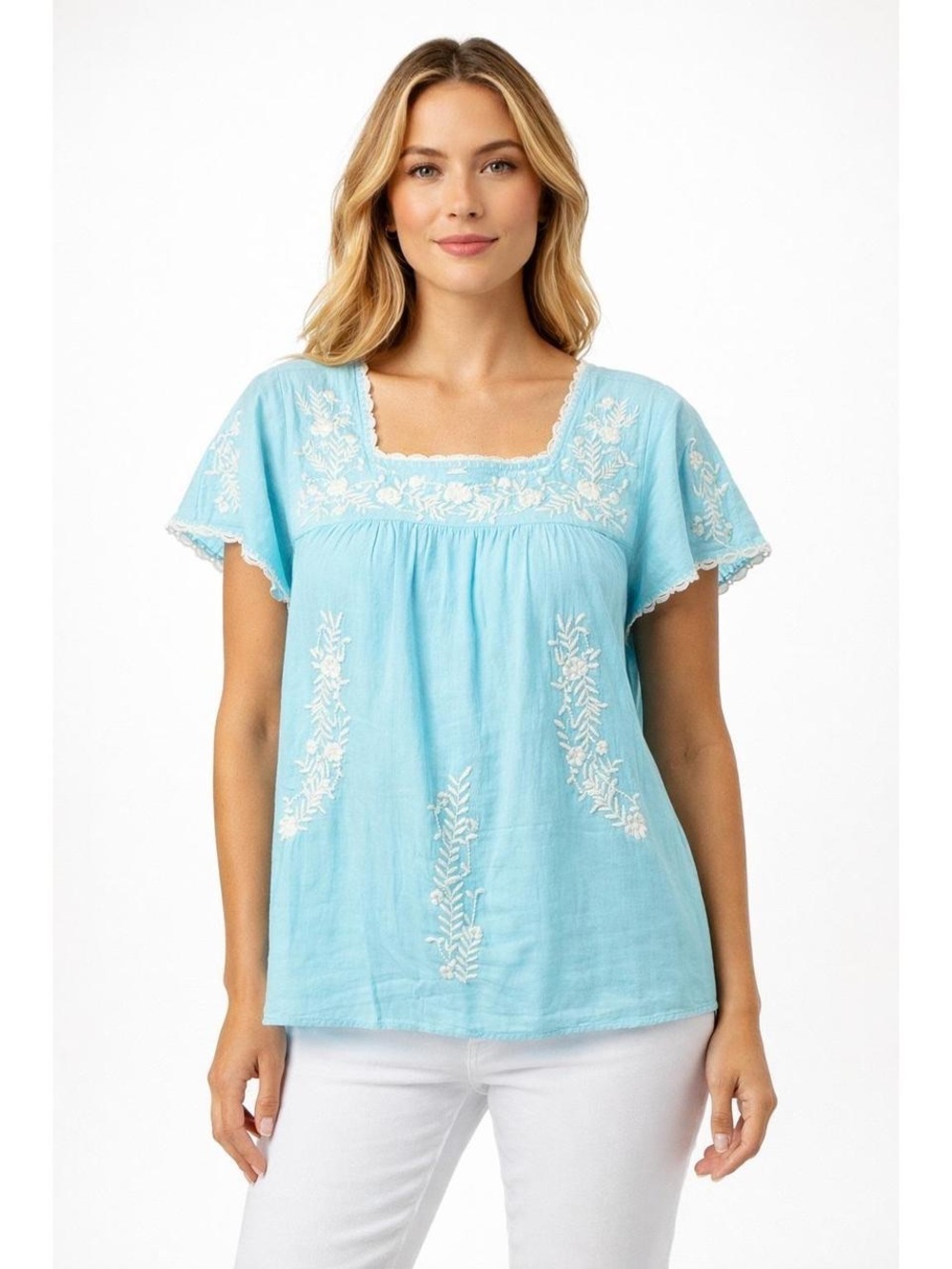 Lilly Pulitzer Tamryn Boho Top in Blue Ibiza Sz XS